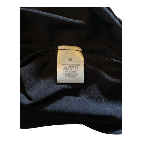 Dressbarn NWT Black Blouse With Asymmetric Hem. Adorable and flattering top!! - Picture 7 of 8